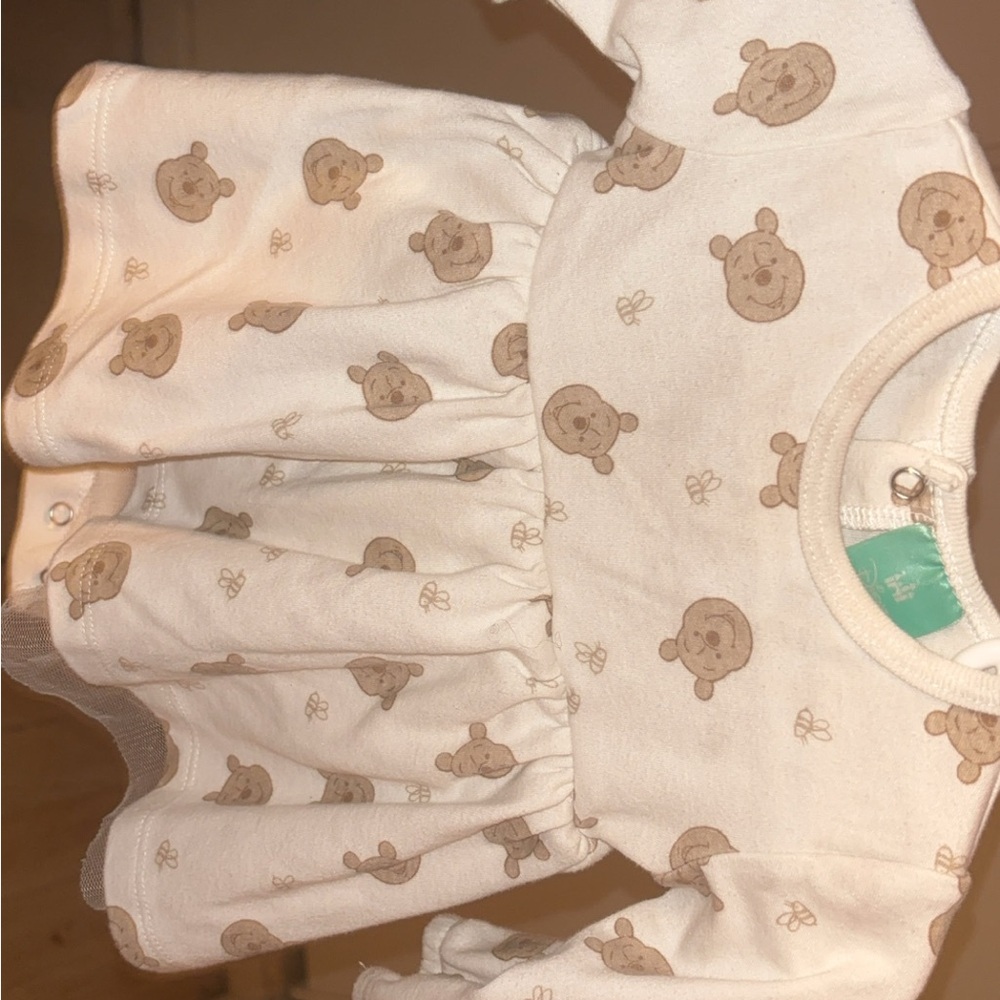 Charming Bear Pattern Baby Dress